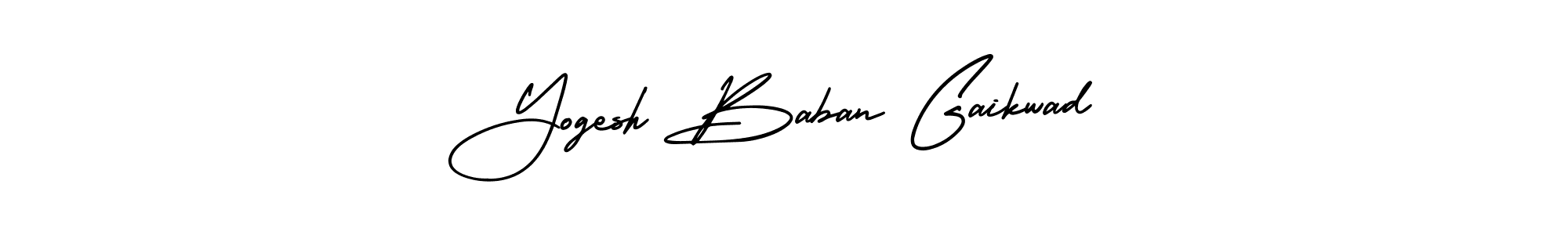 Use a signature maker to create a handwritten signature online. With this signature software, you can design (AmerikaSignatureDemo-Regular) your own signature for name Yogesh Baban Gaikwad. Yogesh Baban Gaikwad signature style 3 images and pictures png
