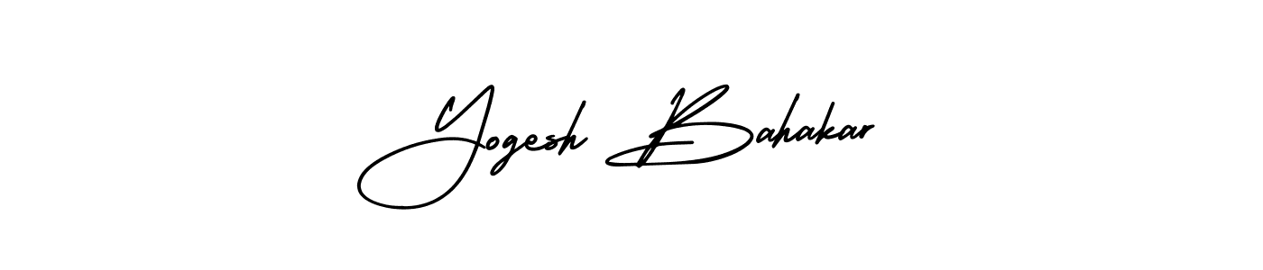 Make a beautiful signature design for name Yogesh Bahakar. With this signature (AmerikaSignatureDemo-Regular) style, you can create a handwritten signature for free. Yogesh Bahakar signature style 3 images and pictures png