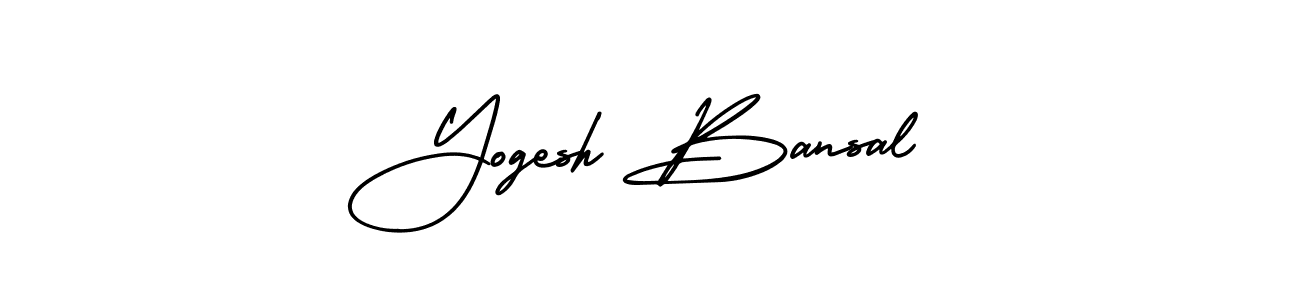 Make a beautiful signature design for name Yogesh Bansal. With this signature (AmerikaSignatureDemo-Regular) style, you can create a handwritten signature for free. Yogesh Bansal signature style 3 images and pictures png