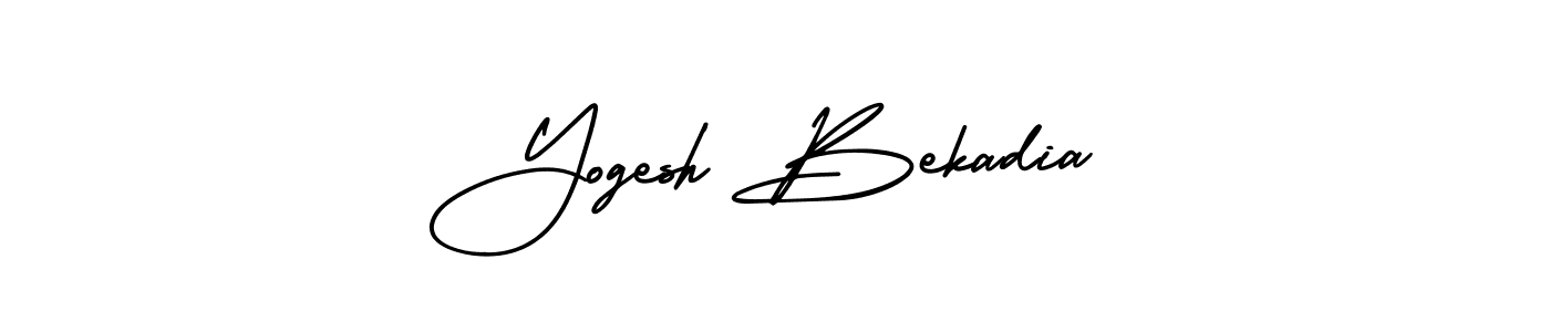 How to make Yogesh Bekadia signature? AmerikaSignatureDemo-Regular is a professional autograph style. Create handwritten signature for Yogesh Bekadia name. Yogesh Bekadia signature style 3 images and pictures png