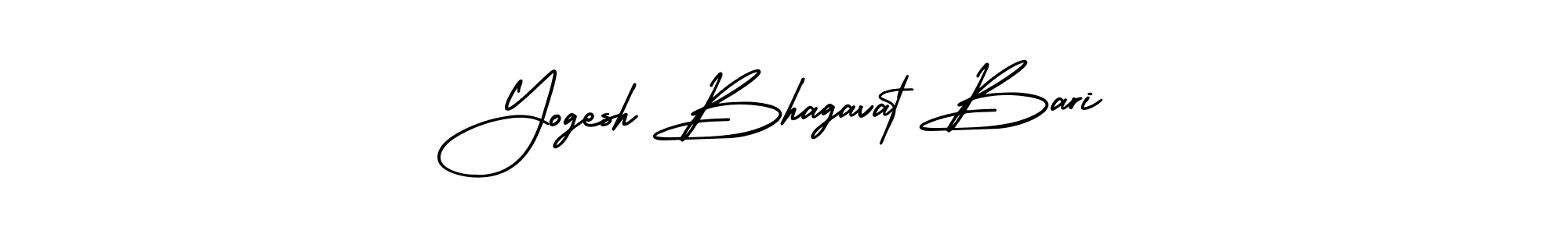 Design your own signature with our free online signature maker. With this signature software, you can create a handwritten (AmerikaSignatureDemo-Regular) signature for name Yogesh Bhagavat Bari. Yogesh Bhagavat Bari signature style 3 images and pictures png