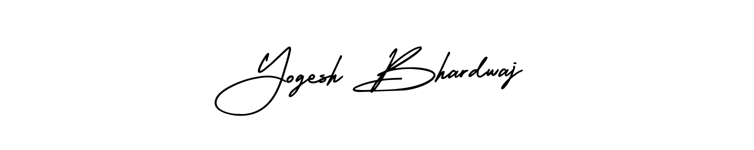 This is the best signature style for the Yogesh Bhardwaj name. Also you like these signature font (AmerikaSignatureDemo-Regular). Mix name signature. Yogesh Bhardwaj signature style 3 images and pictures png