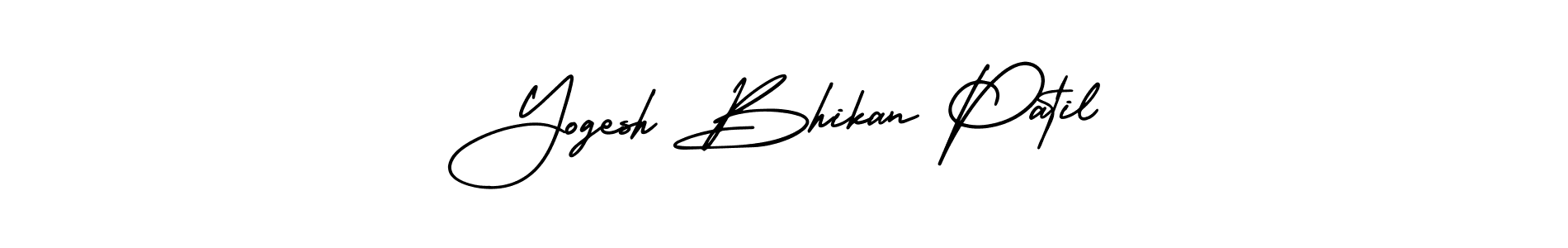 Create a beautiful signature design for name Yogesh Bhikan Patil. With this signature (AmerikaSignatureDemo-Regular) fonts, you can make a handwritten signature for free. Yogesh Bhikan Patil signature style 3 images and pictures png