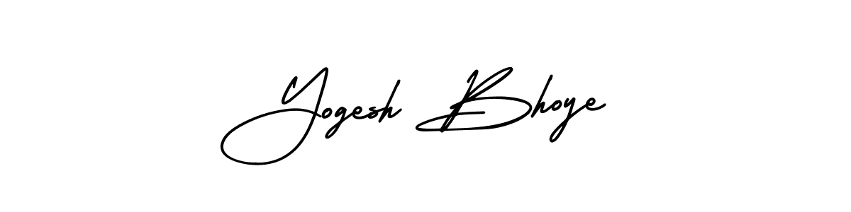 Yogesh Bhoye stylish signature style. Best Handwritten Sign (AmerikaSignatureDemo-Regular) for my name. Handwritten Signature Collection Ideas for my name Yogesh Bhoye. Yogesh Bhoye signature style 3 images and pictures png