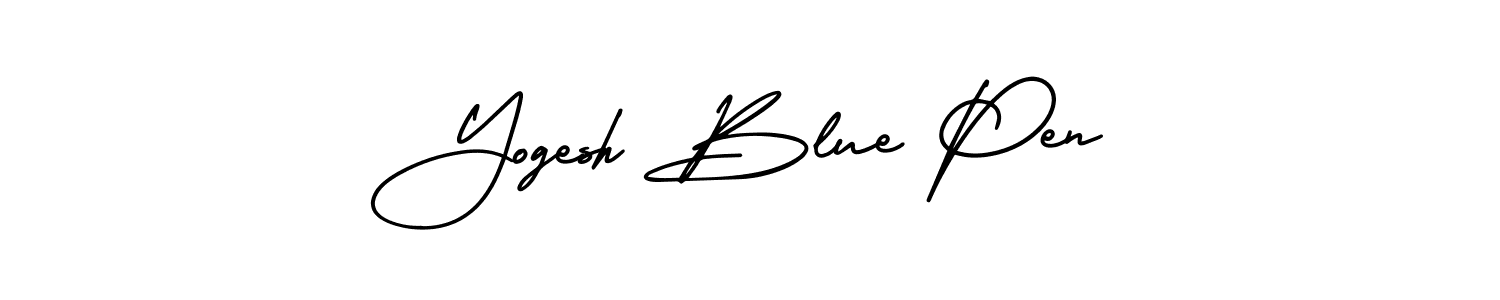 How to make Yogesh Blue Pen signature? AmerikaSignatureDemo-Regular is a professional autograph style. Create handwritten signature for Yogesh Blue Pen name. Yogesh Blue Pen signature style 3 images and pictures png