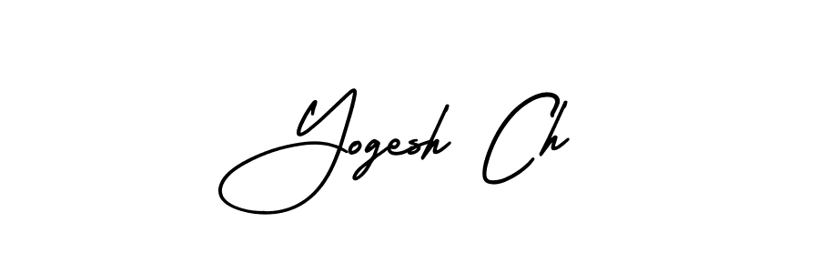 Use a signature maker to create a handwritten signature online. With this signature software, you can design (AmerikaSignatureDemo-Regular) your own signature for name Yogesh Ch. Yogesh Ch signature style 3 images and pictures png