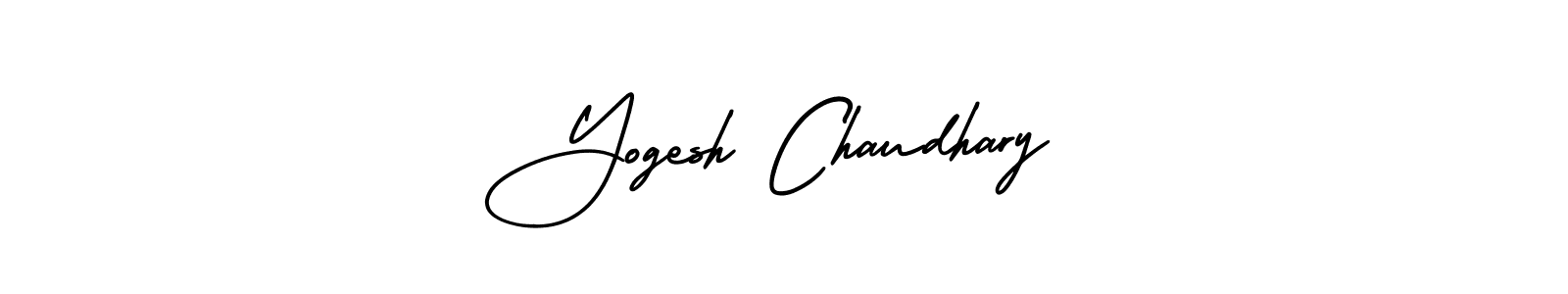 The best way (AmerikaSignatureDemo-Regular) to make a short signature is to pick only two or three words in your name. The name Yogesh Chaudhary include a total of six letters. For converting this name. Yogesh Chaudhary signature style 3 images and pictures png