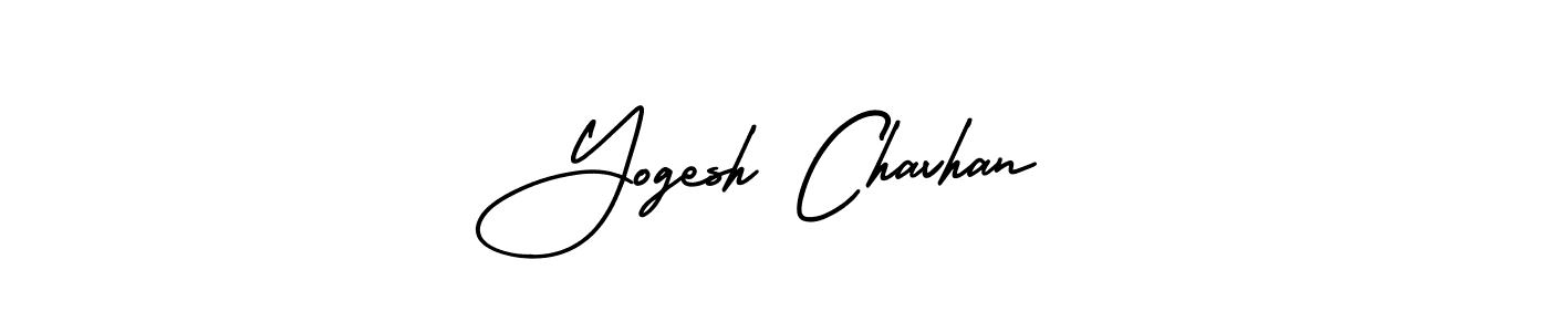 Yogesh Chavhan stylish signature style. Best Handwritten Sign (AmerikaSignatureDemo-Regular) for my name. Handwritten Signature Collection Ideas for my name Yogesh Chavhan. Yogesh Chavhan signature style 3 images and pictures png