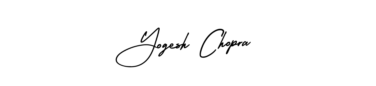 How to make Yogesh Chopra name signature. Use AmerikaSignatureDemo-Regular style for creating short signs online. This is the latest handwritten sign. Yogesh Chopra signature style 3 images and pictures png
