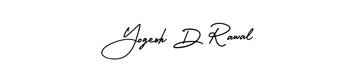 Create a beautiful signature design for name Yogesh D Rawal. With this signature (AmerikaSignatureDemo-Regular) fonts, you can make a handwritten signature for free. Yogesh D Rawal signature style 3 images and pictures png