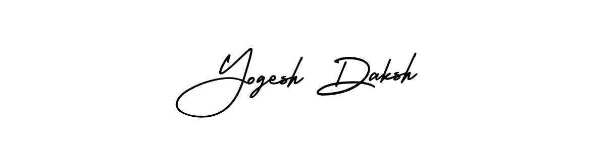 How to make Yogesh Daksh name signature. Use AmerikaSignatureDemo-Regular style for creating short signs online. This is the latest handwritten sign. Yogesh Daksh signature style 3 images and pictures png