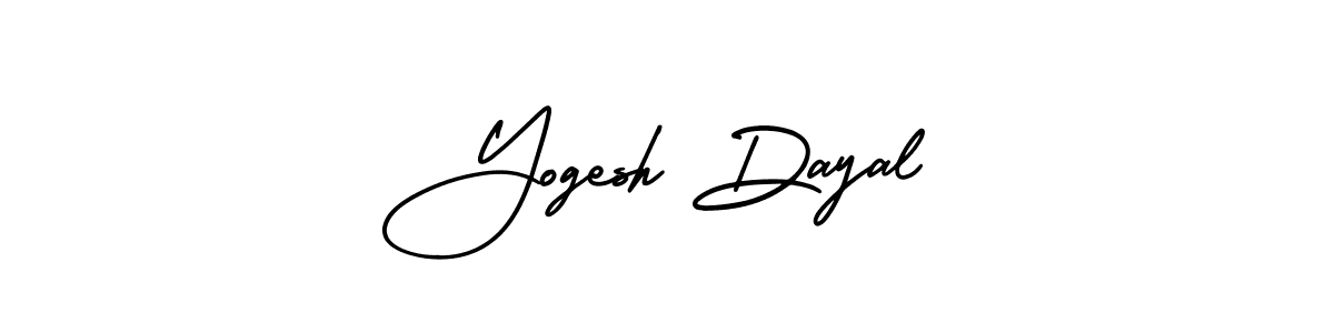 This is the best signature style for the Yogesh Dayal name. Also you like these signature font (AmerikaSignatureDemo-Regular). Mix name signature. Yogesh Dayal signature style 3 images and pictures png