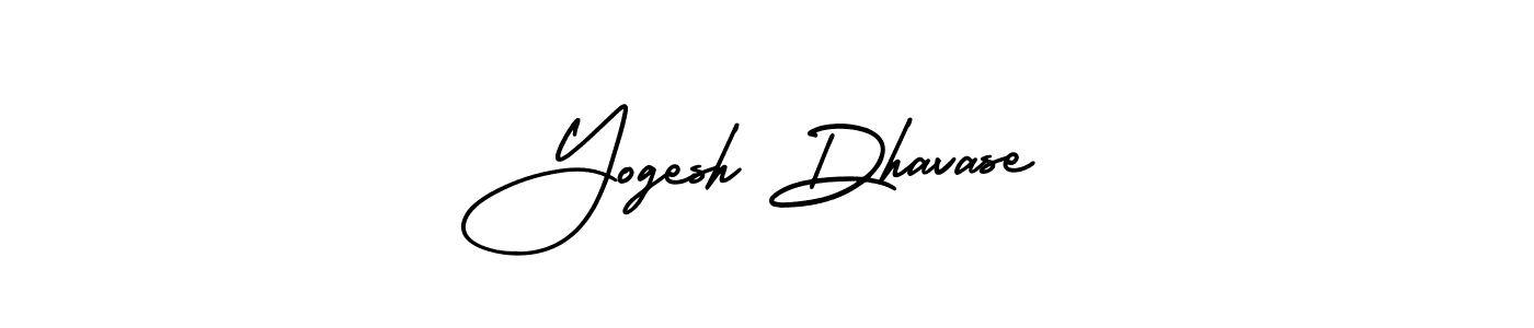 How to make Yogesh Dhavase name signature. Use AmerikaSignatureDemo-Regular style for creating short signs online. This is the latest handwritten sign. Yogesh Dhavase signature style 3 images and pictures png