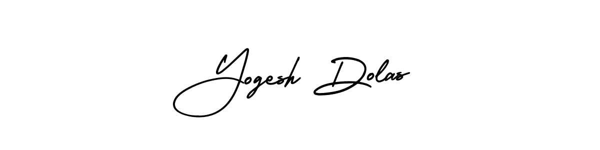 This is the best signature style for the Yogesh Dolas name. Also you like these signature font (AmerikaSignatureDemo-Regular). Mix name signature. Yogesh Dolas signature style 3 images and pictures png