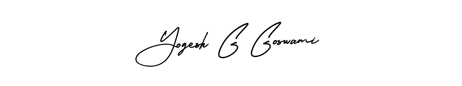 How to make Yogesh G Goswami signature? AmerikaSignatureDemo-Regular is a professional autograph style. Create handwritten signature for Yogesh G Goswami name. Yogesh G Goswami signature style 3 images and pictures png
