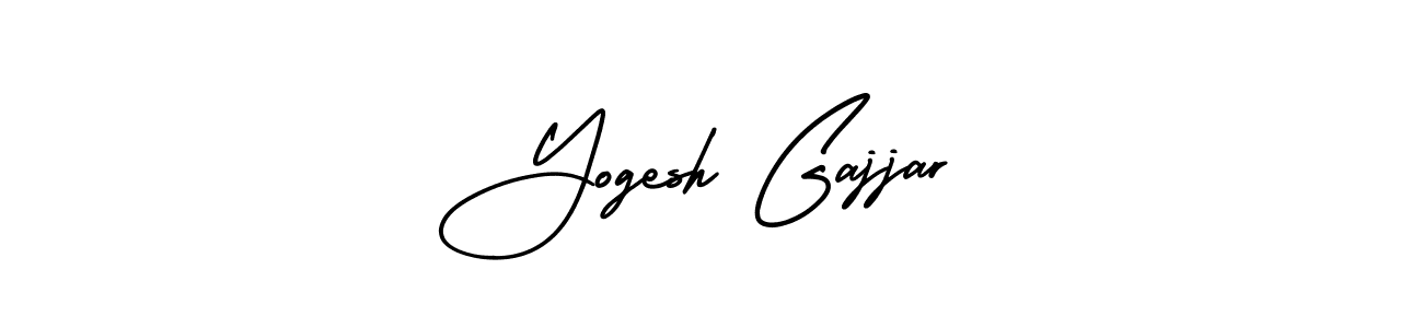 How to make Yogesh Gajjar name signature. Use AmerikaSignatureDemo-Regular style for creating short signs online. This is the latest handwritten sign. Yogesh Gajjar signature style 3 images and pictures png