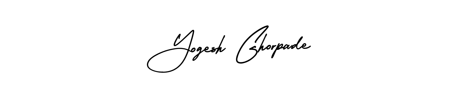 The best way (AmerikaSignatureDemo-Regular) to make a short signature is to pick only two or three words in your name. The name Yogesh Ghorpade include a total of six letters. For converting this name. Yogesh Ghorpade signature style 3 images and pictures png