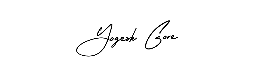 Also You can easily find your signature by using the search form. We will create Yogesh Gore name handwritten signature images for you free of cost using AmerikaSignatureDemo-Regular sign style. Yogesh Gore signature style 3 images and pictures png