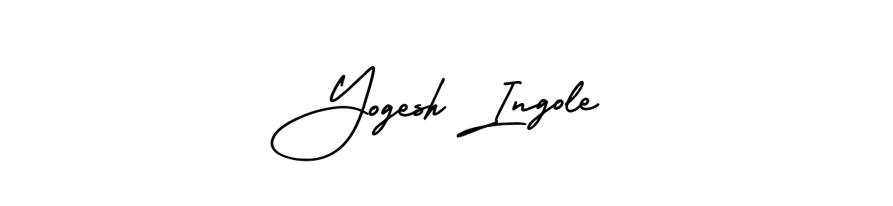 How to make Yogesh Ingole name signature. Use AmerikaSignatureDemo-Regular style for creating short signs online. This is the latest handwritten sign. Yogesh Ingole signature style 3 images and pictures png