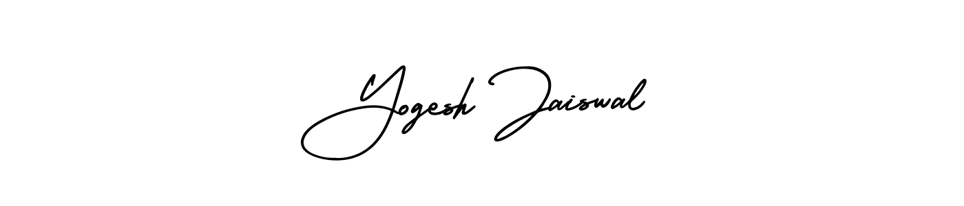 Yogesh Jaiswal stylish signature style. Best Handwritten Sign (AmerikaSignatureDemo-Regular) for my name. Handwritten Signature Collection Ideas for my name Yogesh Jaiswal. Yogesh Jaiswal signature style 3 images and pictures png