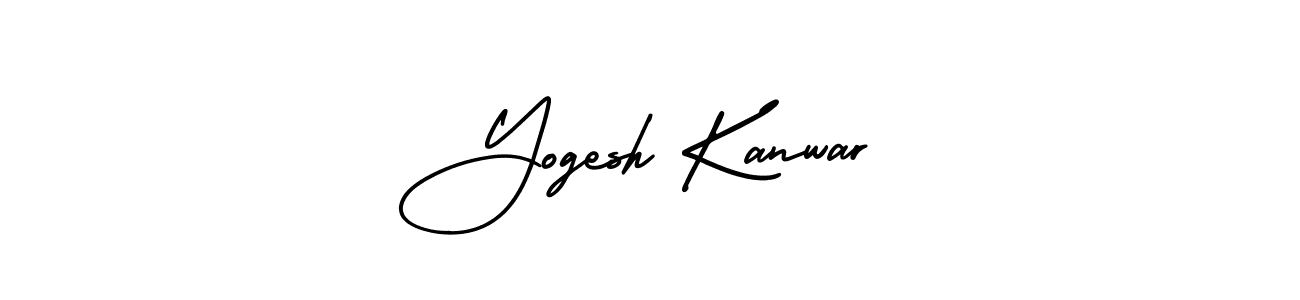 Yogesh Kanwar stylish signature style. Best Handwritten Sign (AmerikaSignatureDemo-Regular) for my name. Handwritten Signature Collection Ideas for my name Yogesh Kanwar. Yogesh Kanwar signature style 3 images and pictures png