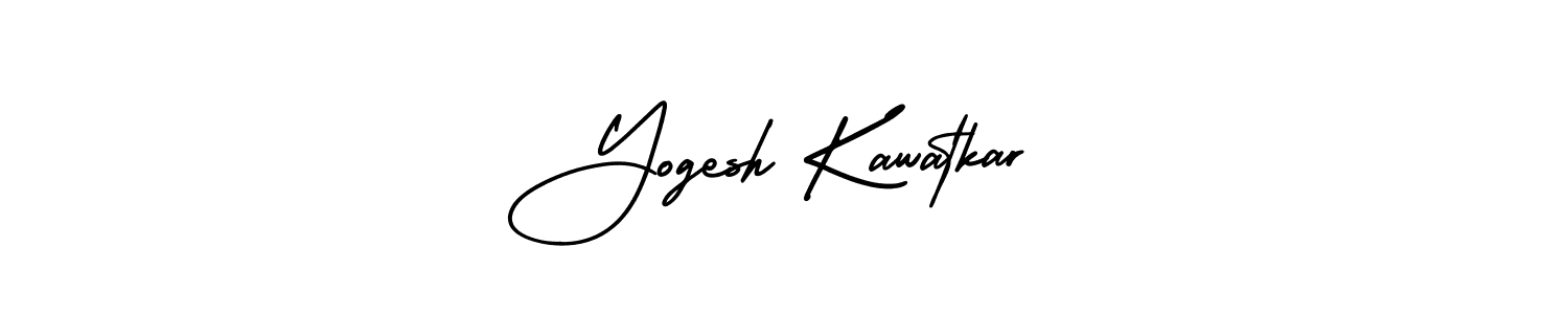 Yogesh Kawatkar stylish signature style. Best Handwritten Sign (AmerikaSignatureDemo-Regular) for my name. Handwritten Signature Collection Ideas for my name Yogesh Kawatkar. Yogesh Kawatkar signature style 3 images and pictures png