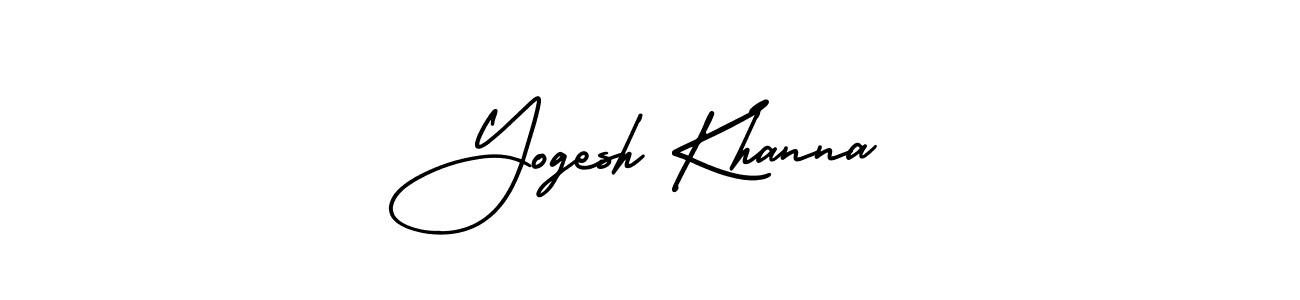 AmerikaSignatureDemo-Regular is a professional signature style that is perfect for those who want to add a touch of class to their signature. It is also a great choice for those who want to make their signature more unique. Get Yogesh Khanna name to fancy signature for free. Yogesh Khanna signature style 3 images and pictures png