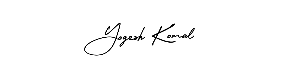 How to Draw Yogesh Komal signature style? AmerikaSignatureDemo-Regular is a latest design signature styles for name Yogesh Komal. Yogesh Komal signature style 3 images and pictures png