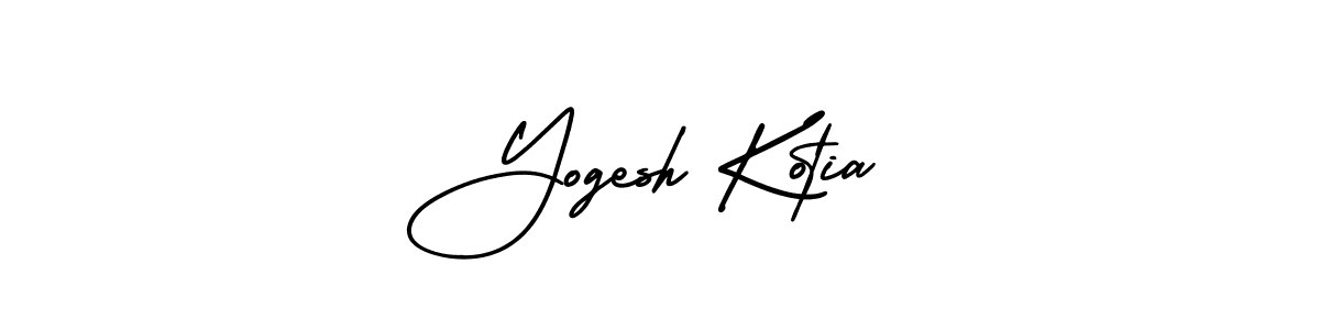 How to make Yogesh Kotia name signature. Use AmerikaSignatureDemo-Regular style for creating short signs online. This is the latest handwritten sign. Yogesh Kotia signature style 3 images and pictures png