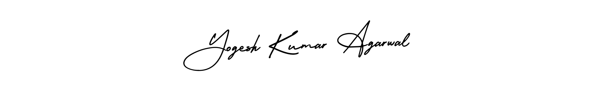 Use a signature maker to create a handwritten signature online. With this signature software, you can design (AmerikaSignatureDemo-Regular) your own signature for name Yogesh Kumar Agarwal. Yogesh Kumar Agarwal signature style 3 images and pictures png