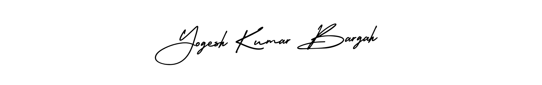 How to make Yogesh Kumar Bargah name signature. Use AmerikaSignatureDemo-Regular style for creating short signs online. This is the latest handwritten sign. Yogesh Kumar Bargah signature style 3 images and pictures png