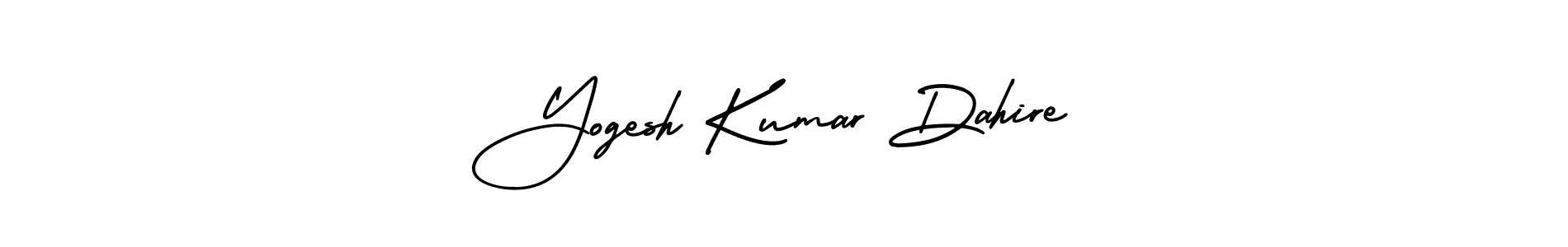 How to make Yogesh Kumar Dahire signature? AmerikaSignatureDemo-Regular is a professional autograph style. Create handwritten signature for Yogesh Kumar Dahire name. Yogesh Kumar Dahire signature style 3 images and pictures png