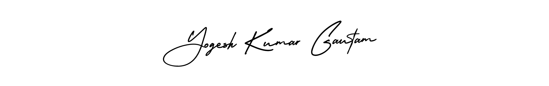 Use a signature maker to create a handwritten signature online. With this signature software, you can design (AmerikaSignatureDemo-Regular) your own signature for name Yogesh Kumar Gautam. Yogesh Kumar Gautam signature style 3 images and pictures png