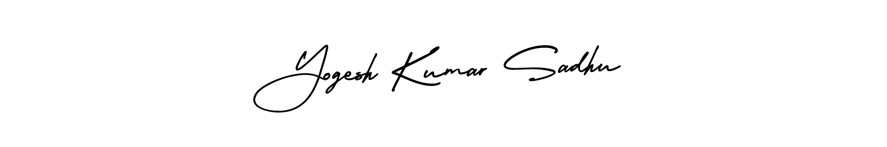 This is the best signature style for the Yogesh Kumar Sadhu name. Also you like these signature font (AmerikaSignatureDemo-Regular). Mix name signature. Yogesh Kumar Sadhu signature style 3 images and pictures png