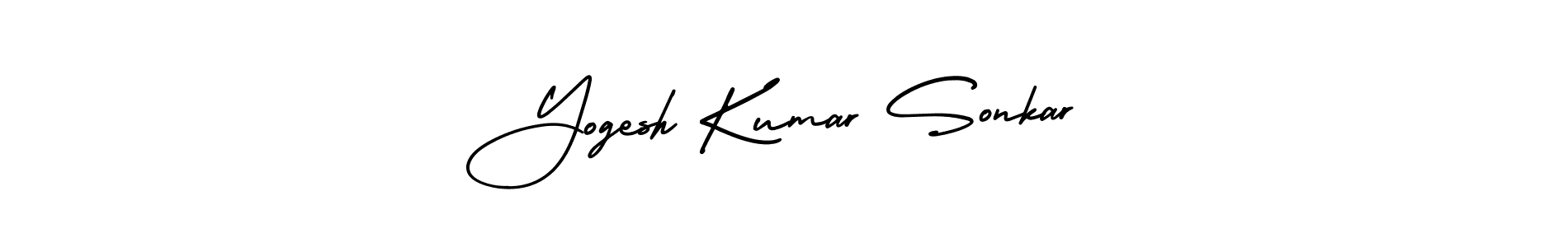 How to make Yogesh Kumar Sonkar signature? AmerikaSignatureDemo-Regular is a professional autograph style. Create handwritten signature for Yogesh Kumar Sonkar name. Yogesh Kumar Sonkar signature style 3 images and pictures png