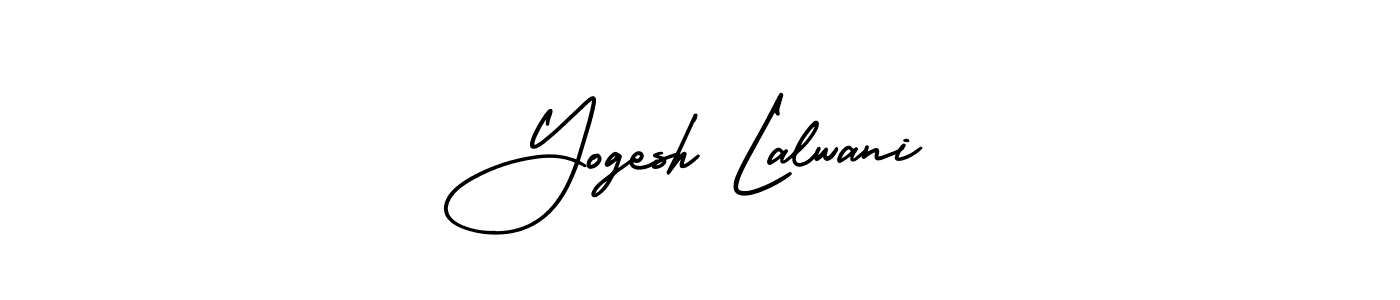 Design your own signature with our free online signature maker. With this signature software, you can create a handwritten (AmerikaSignatureDemo-Regular) signature for name Yogesh Lalwani. Yogesh Lalwani signature style 3 images and pictures png