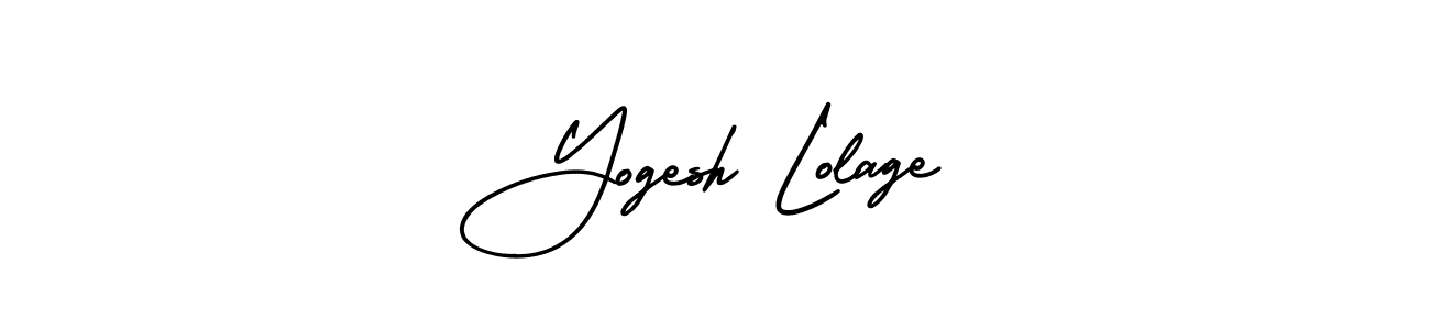 Here are the top 10 professional signature styles for the name Yogesh Lolage. These are the best autograph styles you can use for your name. Yogesh Lolage signature style 3 images and pictures png