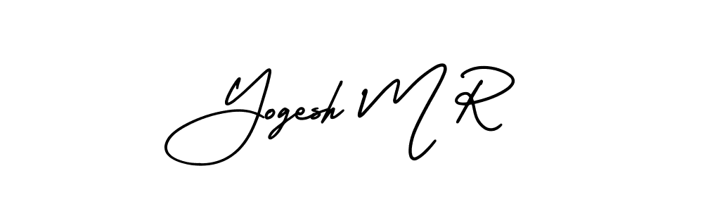 How to make Yogesh M R signature? AmerikaSignatureDemo-Regular is a professional autograph style. Create handwritten signature for Yogesh M R name. Yogesh M R signature style 3 images and pictures png