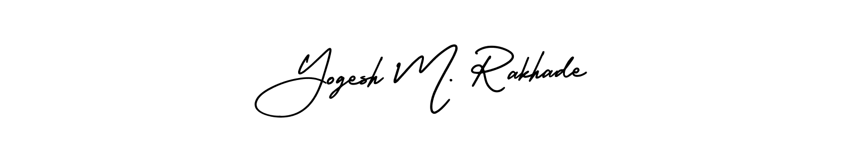 Also You can easily find your signature by using the search form. We will create Yogesh M. Rakhade name handwritten signature images for you free of cost using AmerikaSignatureDemo-Regular sign style. Yogesh M. Rakhade signature style 3 images and pictures png