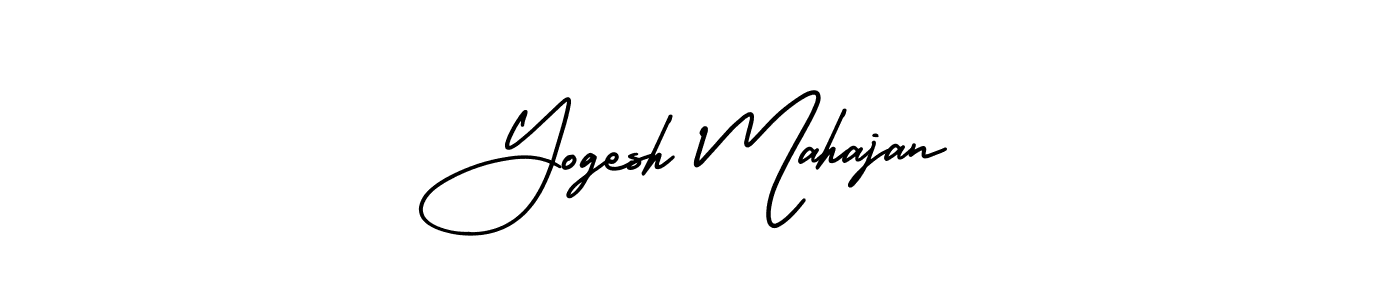 How to make Yogesh Mahajan signature? AmerikaSignatureDemo-Regular is a professional autograph style. Create handwritten signature for Yogesh Mahajan name. Yogesh Mahajan signature style 3 images and pictures png