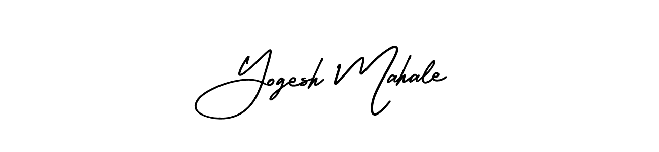 How to Draw Yogesh Mahale signature style? AmerikaSignatureDemo-Regular is a latest design signature styles for name Yogesh Mahale. Yogesh Mahale signature style 3 images and pictures png