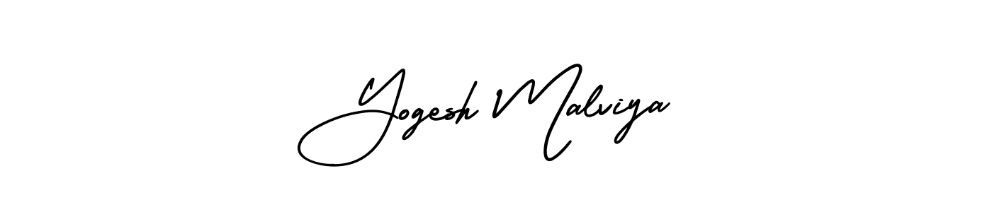 How to make Yogesh Malviya signature? AmerikaSignatureDemo-Regular is a professional autograph style. Create handwritten signature for Yogesh Malviya name. Yogesh Malviya signature style 3 images and pictures png