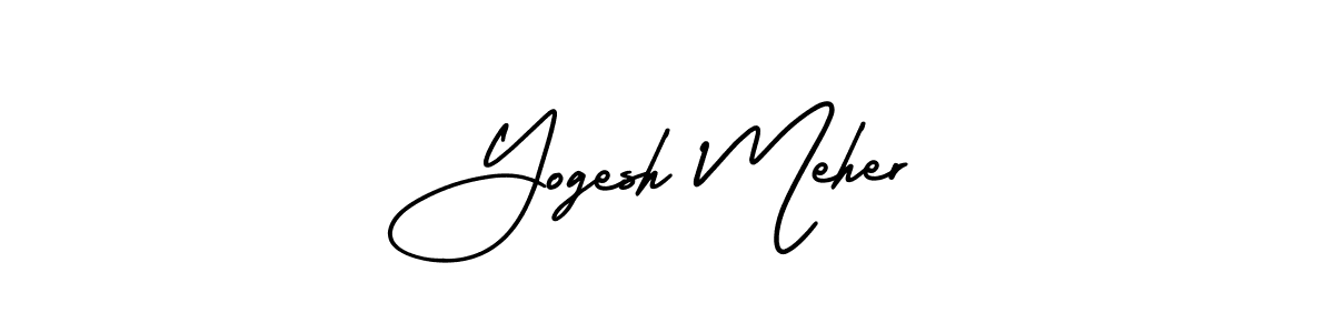 Here are the top 10 professional signature styles for the name Yogesh Meher. These are the best autograph styles you can use for your name. Yogesh Meher signature style 3 images and pictures png