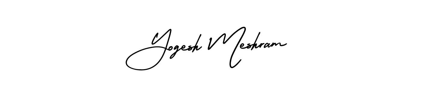 It looks lik you need a new signature style for name Yogesh Meshram. Design unique handwritten (AmerikaSignatureDemo-Regular) signature with our free signature maker in just a few clicks. Yogesh Meshram signature style 3 images and pictures png