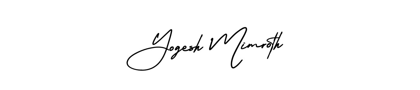 Here are the top 10 professional signature styles for the name Yogesh Mimroth. These are the best autograph styles you can use for your name. Yogesh Mimroth signature style 3 images and pictures png