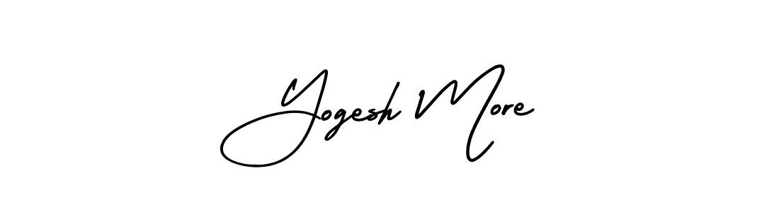 Make a short Yogesh More signature style. Manage your documents anywhere anytime using AmerikaSignatureDemo-Regular. Create and add eSignatures, submit forms, share and send files easily. Yogesh More signature style 3 images and pictures png