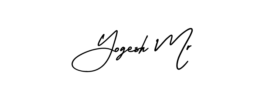Yogesh Mr stylish signature style. Best Handwritten Sign (AmerikaSignatureDemo-Regular) for my name. Handwritten Signature Collection Ideas for my name Yogesh Mr. Yogesh Mr signature style 3 images and pictures png