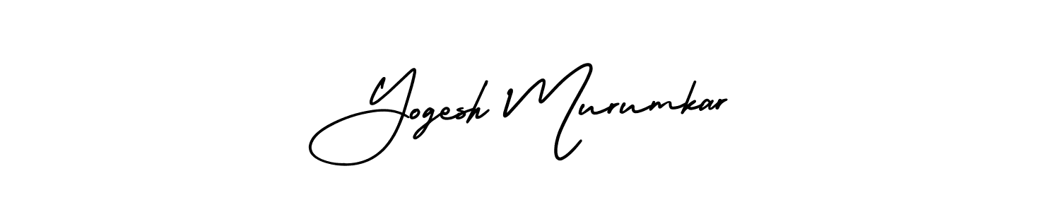 Yogesh Murumkar stylish signature style. Best Handwritten Sign (AmerikaSignatureDemo-Regular) for my name. Handwritten Signature Collection Ideas for my name Yogesh Murumkar. Yogesh Murumkar signature style 3 images and pictures png