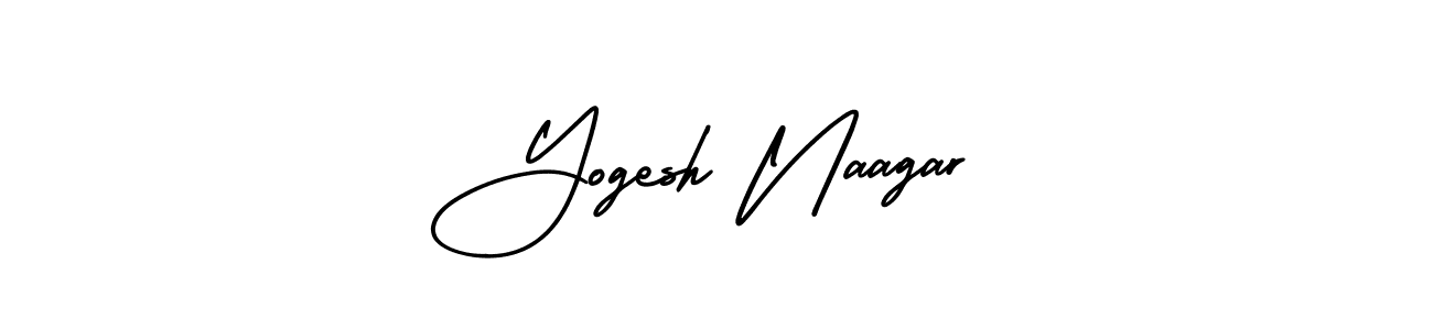 Make a beautiful signature design for name Yogesh Naagar. With this signature (AmerikaSignatureDemo-Regular) style, you can create a handwritten signature for free. Yogesh Naagar signature style 3 images and pictures png