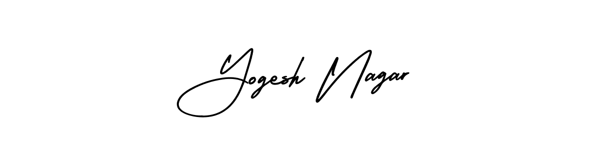 AmerikaSignatureDemo-Regular is a professional signature style that is perfect for those who want to add a touch of class to their signature. It is also a great choice for those who want to make their signature more unique. Get Yogesh Nagar name to fancy signature for free. Yogesh Nagar signature style 3 images and pictures png